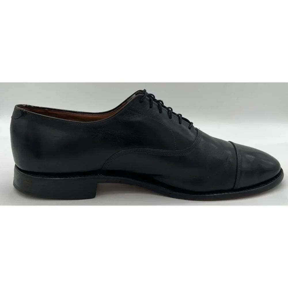 Allen Edmonds PARK AVENUE Black Leather Cap-Toe Oxfords Men’s 10.5D Dress Shoes